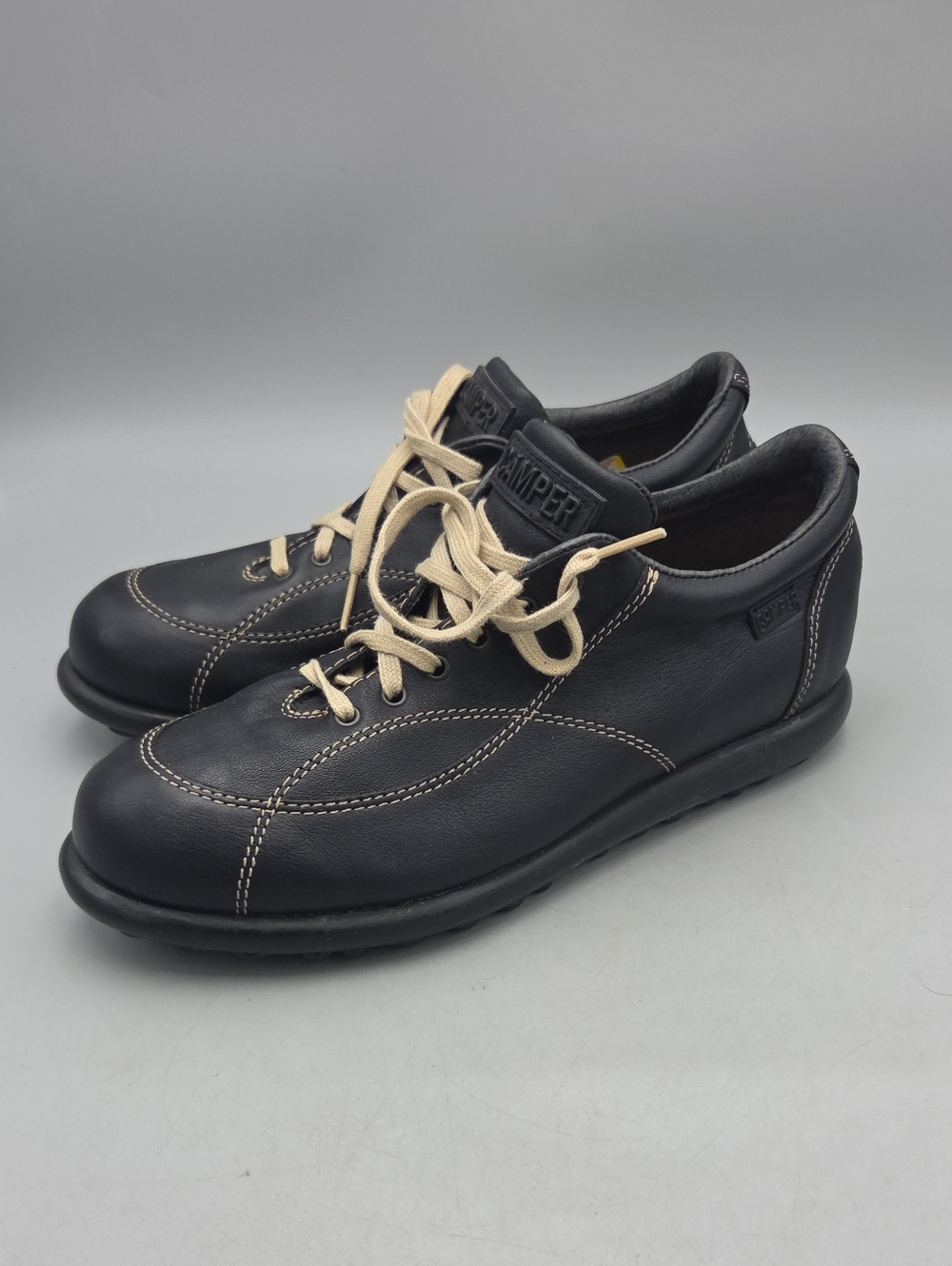 Camper Men's Black Leather Lace up Sneaker Sz 41